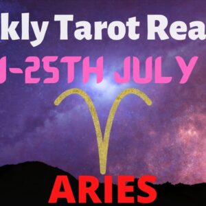 ARIES Weekly Tarot 19th JULY 2021|“What you RELEASE NOW, brings BLESSINGS!”| #Aries​ #July ​#Tarot