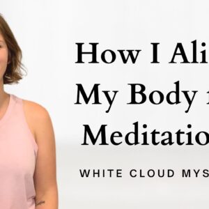 How I align my body for meditation - a sitting technique