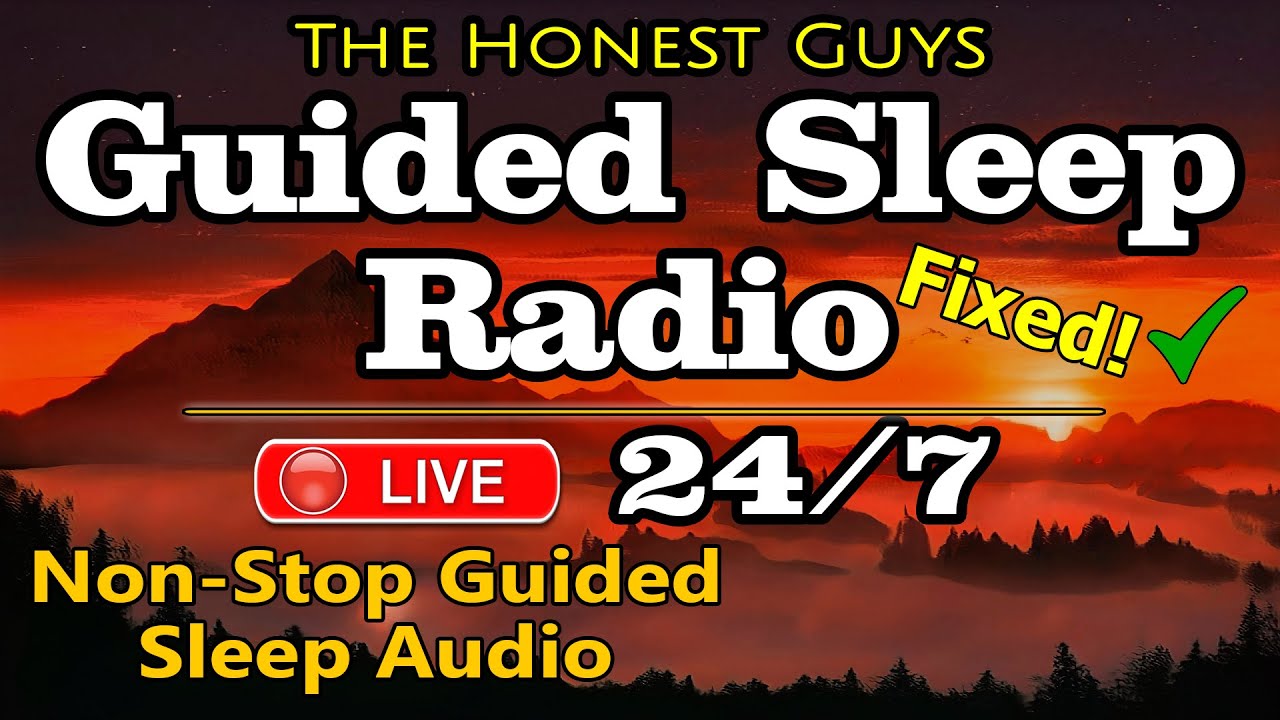 🔴GUIDED SLEEP RADIO. Non-Stop Sleep Audio for Deep Sleep & Insomnia Relief 24/7