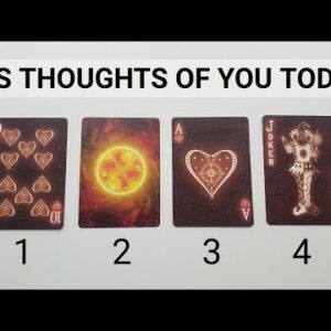 His THOUGHTS Of You TODAY 🥵🥰❤️ (Incredibly DETAILED & ACCURATE) *Pick A Card* Love Tarot Reading