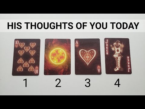 His THOUGHTS Of You TODAY 🥵🥰❤️ (Incredibly DETAILED & ACCURATE) *Pick A Card* Love Tarot Reading