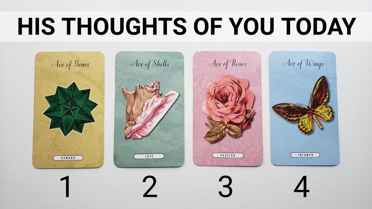 His THOUGHTS Of You TODAY 😲❤️ (Incredibly DETAILED & ACCURATE) *Pick A Card* Love Tarot Reading