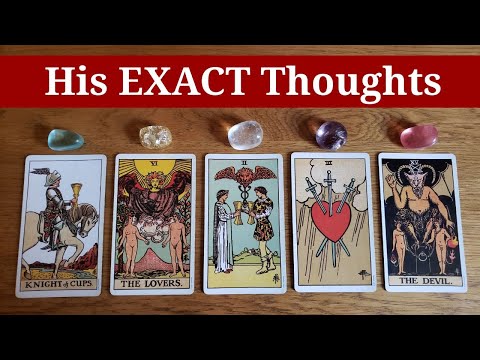 His EXACT Thoughts / Feelings About You RIGHT NOW 😲❤️(INSANELY ACCURATE) *Pick A Card* Tarot Reading