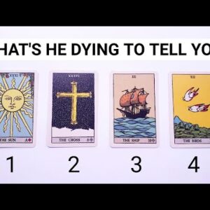 What's He DYING To Tell You? 🥵🥰❤️(Incredibly DETAILED & ACCURATE) *Pick A Card* Reading😲HOW HE FEELS