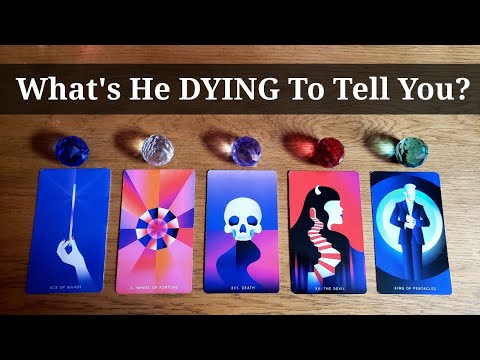 What's He DYING To Tell You? 😲🥵❤️(SHOCKINGLY ACCURATE) *Pick A Card* Tarot Reading