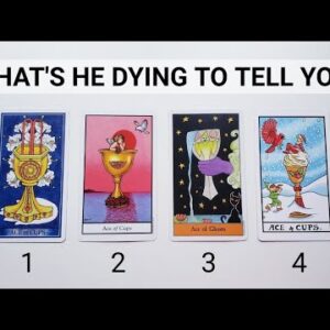 What's He DYING To Tell You? 🥵❤️(Incredibly DETAILED & ACCURATE) *Pick A Card* Reading 😲HOW HE FEELS