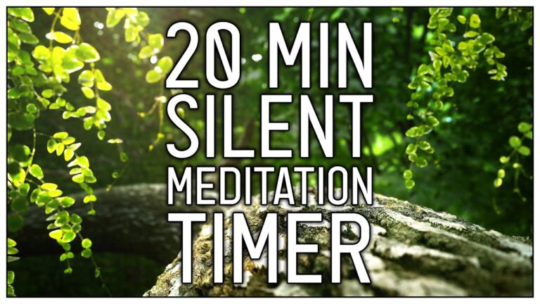 20 Minute Silent Meditation with Bells - 5 Minute Intervals | Timer | Unguided