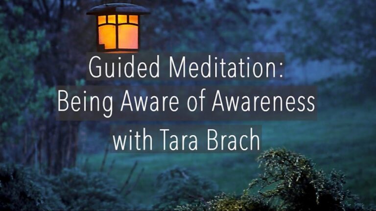 Guided Meditation: Being Aware of Awareness – Tara Brach