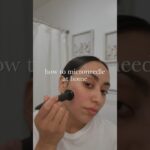 How to microneedle at home to treat acne scars #shorts