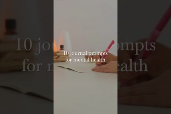 10 journal prompts for mental health #shorts