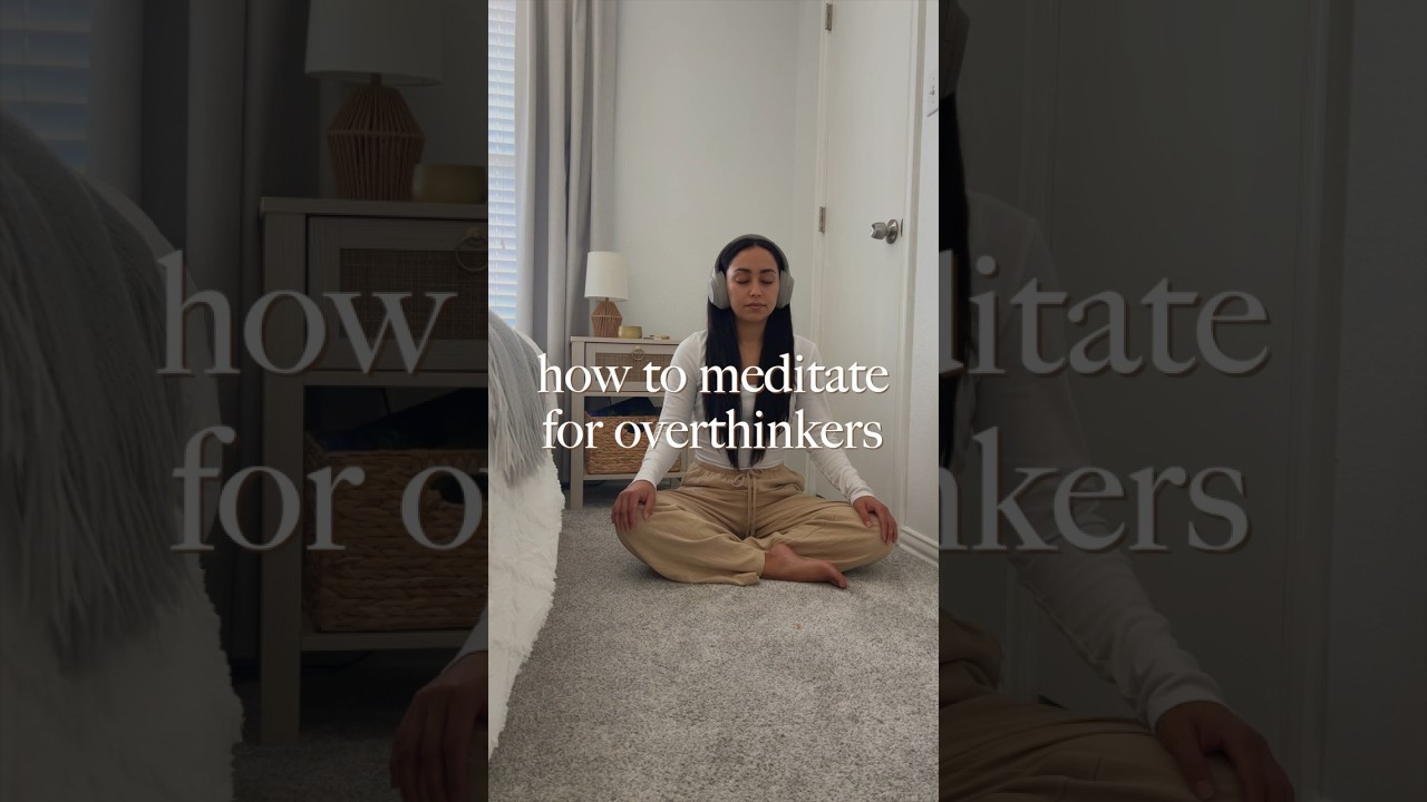 How to meditate for over thinkers #shorts